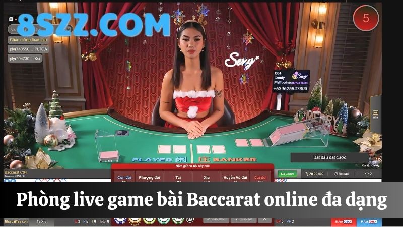 phòng live Baccarat online 8s