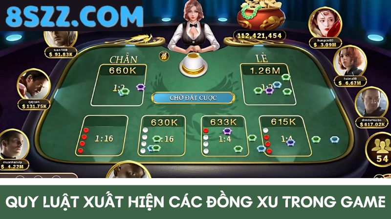 Quy luật các đồng xu Xóc đĩa 8s